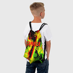 Рюкзак-мешок Ямайка - музыка регги, цвет: 3D-принт — фото 2