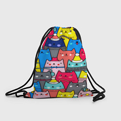 Рюкзак-мешок Отряд котиков, цвет: 3D-принт