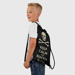 Рюкзак-мешок Keep Calm & Rock'n'Roll, цвет: 3D-принт — фото 2
