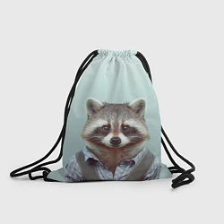 Рюкзак-мешок Мужчина енот, цвет: 3D-принт
