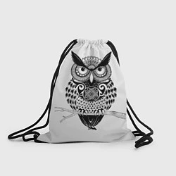 Рюкзак-мешок Расписная сова, цвет: 3D-принт