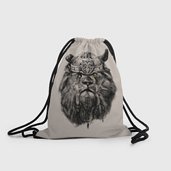 Рюкзак-мешок Старый лев-воин, цвет: 3D-принт