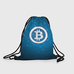 Рюкзак-мешок Bitcoin Blue, цвет: 3D-принт