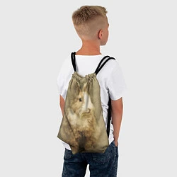 Рюкзак-мешок Пушистый кролик, цвет: 3D-принт — фото 2