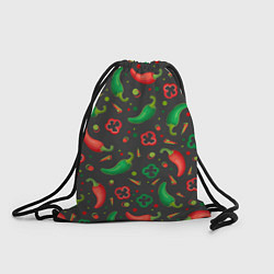 Рюкзак-мешок Перчики, цвет: 3D-принт