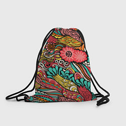Рюкзак-мешок Яркий Узор, цвет: 3D-принт