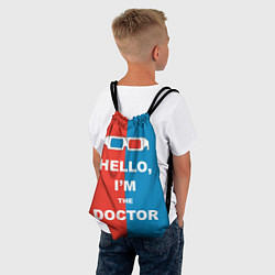 Рюкзак-мешок Im the Doctor, цвет: 3D-принт — фото 2