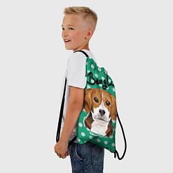Рюкзак-мешок Beagle Face, цвет: 3D-принт — фото 2