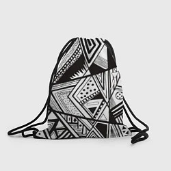 Рюкзак-мешок Black and white, цвет: 3D-принт