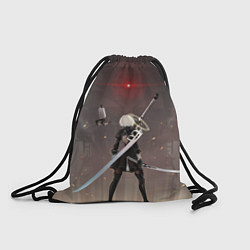 Рюкзак-мешок Мечница 2B: Nier, цвет: 3D-принт