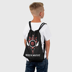 Рюкзак-мешок Rock Music, цвет: 3D-принт — фото 2