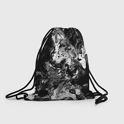 Рюкзак-мешок Чёрная краска, цвет: 3D-принт
