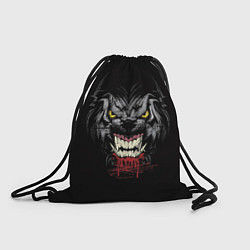 Рюкзак-мешок Дикий волк, цвет: 3D-принт