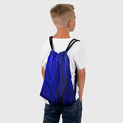 Рюкзак-мешок Синее пламя, цвет: 3D-принт — фото 2