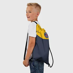 Рюкзак-мешок PSG: Navy Yellow, цвет: 3D-принт — фото 2