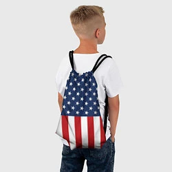 Рюкзак-мешок Флаг США, цвет: 3D-принт — фото 2