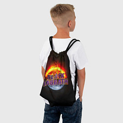 Рюкзак-мешок Black Sabbath земля в огне, цвет: 3D-принт — фото 2