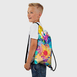 Рюкзак-мешок Пятна краски, цвет: 3D-принт — фото 2