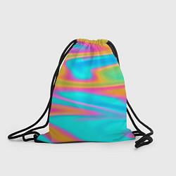 Рюкзак-мешок Разводы радужные, цвет: 3D-принт