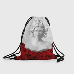 Рюкзак-мешок Унисекс / Snake roses girl, цвет: 3D-принт