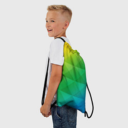 Рюкзак-мешок Colored wall, цвет: 3D-принт — фото 2
