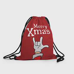 Рюкзак-мешок Merry Xmas - Santas hand, цвет: 3D-принт