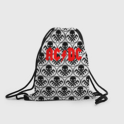 Рюкзак-мешок AC/DC: White Skulls, цвет: 3D-принт