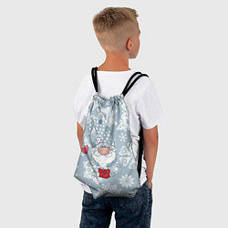 Рюкзак-мешок Зимний гномик, цвет: 3D-принт — фото 2