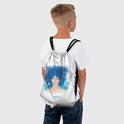 Рюкзак-мешок Девушка Водолей, цвет: 3D-принт — фото 2
