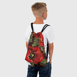 Рюкзак-мешок Темный мак, цвет: 3D-принт — фото 2