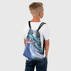 Рюкзак-мешок Vocaloid, цвет: 3D-принт — фото 2