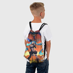 Рюкзак-мешок Hatsune Miku, цвет: 3D-принт — фото 2