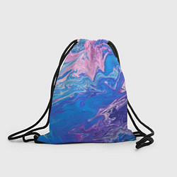 Рюкзак-мешок Tie-Dye Blue & Violet, цвет: 3D-принт