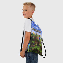 Рюкзак-мешок Майнкрафт: Даниил, цвет: 3D-принт — фото 2