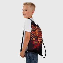 Рюкзак-мешок Человеческий скелет, цвет: 3D-принт — фото 2