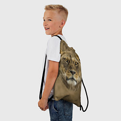 Рюкзак-мешок Песчаная львица, цвет: 3D-принт — фото 2