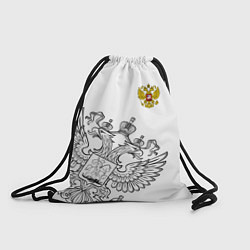 Рюкзак-мешок Russia: White Edition, цвет: 3D-принт