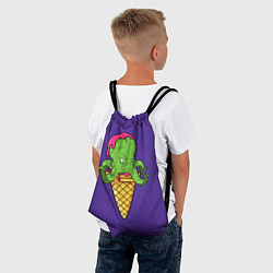 Рюкзак-мешок Мороженное Осьминог, цвет: 3D-принт — фото 2