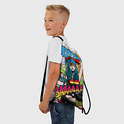 Рюкзак-мешок Pop Art Baaaam, цвет: 3D-принт — фото 2