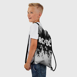 Рюкзак-мешок AC/DC: Grey & Black, цвет: 3D-принт — фото 2