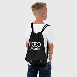 Рюкзак-мешок Audi: Black Abstract, цвет: 3D-принт — фото 2