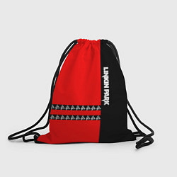 Рюкзак-мешок Linkin Park: Red & Black, цвет: 3D-принт