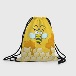 Рюкзак-мешок Веселая пчелка, цвет: 3D-принт