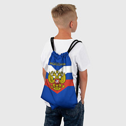 Рюкзак-мешок Россия: Триколор, цвет: 3D-принт — фото 2