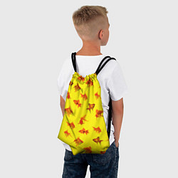 Рюкзак-мешок Золотые рыбки, цвет: 3D-принт — фото 2