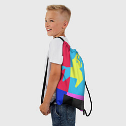 Рюкзак-мешок Цветная Лама, цвет: 3D-принт — фото 2