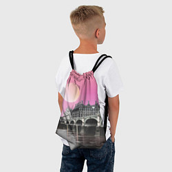 Рюкзак-мешок Закат в Великобритании, цвет: 3D-принт — фото 2