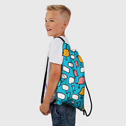 Рюкзак-мешок Говорящие птички, цвет: 3D-принт — фото 2