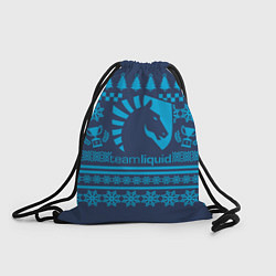 Рюкзак-мешок Team Liquid: Blue Pattern, цвет: 3D-принт