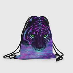 Рюкзак-мешок Неоновый тигр, цвет: 3D-принт